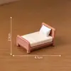 Micro-Paisagem Criativa Série de Móveis Guarda-roupa de Rattan Acessórios de Decoração DIY Casa de Bonecas Mini Enfeites de Mesa