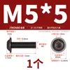 Tornillos de Acero Inoxidable 304 Cabeza Redonda Hexagonal con Arandelas M2M2.5M3M4M5M6M8M10