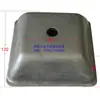 Estantes Metálicos, Tazas para Pies Cuadradas de Tubo de Acero Fundido, Bases para Pies Apilables, Equipo para Estaciones de Trabajo, Tazas para Pies de Hierro Fundido, Soportes de Bisagra, Dispositivos de Tracción