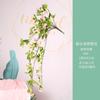 Begonia artificial para colgar en la pared, decoración de pared, fondo, ventana, hotel, orquídea colgante, planta verde, flor falsa colgante, planta de paisaje de ratán