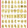 Pegatinas Doradas para Teléfono Año Nuevo del Caballo, Pegatinas para Teléfono de Oro Puro 999, Caja de Regalo Cultural y Creativa de Paz y Alegría, Venta al por Mayor de Regalos Pequeños