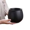 Tarro de Residuos de Té de Cerámica Separación de Agua de Té de Escritorio con Tapa de Filtro Cubeta de Agua para Mesa de Té Cubo de Agua Residual Cenicero Accesorios para Juego de Té