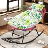 Mecedora persona perezosa siesta gratis y fácil mecedora persona perezosa puede acostarse dormir ocio silla de ratán de imitación individual reposapiés colorido mecedora