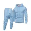 Conjunto de Sudadera con Capucha y Pantalones Deportivos para Hombre Talla Europea para Primavera y Otoño, Ropa Deportiva Casual Versátil