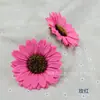 Flor de Girassol Artificial Pequena de 10cm Flor de Pulso Dançante Adorno de Cabeça Presente para o Dia dos Professores Decoração de Chapéu DIY