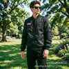 Jaqueta bomber masculina com gola baseball tamanho europeu, novo estilo primavera e outono 2026, jaqueta de alta rua estilo americano para homens