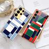 Funda para Samsung Galaxy S23 Ultra con diseño naranja y vidrio enrejado, carcasa chapada para Galaxy S23 Plus.