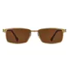 Gafas de Sol de Moda para Conducir de Comercio Exterior Retro Metal High-End para Mujer Pesca Estilo Callejero Gafas de Sol Polarizadas de Marca Grande para Hombre