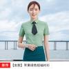 Camisa de estilo coreano de hotel de temperamento de cor sólida masculina, camisa de manga comprida de cor sólida masculina e feminina, logotipo bordado profissional