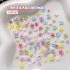 Acessórios Coloridos para Nail Art de Frangipani Tamanhos Mistos Flor de Cinco Pétalas Tridimensional Materiais para Unhas Wearable DIY Acessórios de Strass para Unhas