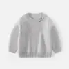 [Precio Especial de Liquidación] Suéter Cálido de Forro Polar de Una Pieza para Niñas con Diseño de Dibujos Animados, Cuello Redondo, y Suéter Pullover Forrado de Forro Polar para Niños