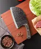 Tiktok popular forjado a mano cuchillo de cocina cuchillo del anciano martillo de forja cuchillo cabeza de pez cuchillo de corte cuchillo de corte cuchillo de chef