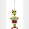 Decoraciones Navideñas de la Serie Grinch, Colgantes Planos de Acrílico para Árboles de Navidad, Adornos Divertidos para Árboles de Navidad