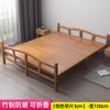 Cama plegable de bambú, cama simple doble o individual, cama refrescante de madera maciza para el hogar, cama pequeña portátil de bambú, perfecta para una siesta rápida