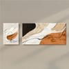 Pintura Decorativa Abstracta de Líneas Nuevas para Sala de Estar Textura de Alta Gama Versión Horizontal Mural para Pared de Fondo de Sofá de Dos Piezas Pintura Colgante Atmosférica