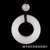 Jade blanco de jade de seda dorada de Xinjiang hebilla de la paz colgante tarjeta de nada flor de magnolia para hombres y mujeres colgante de gota de agua de loto al por mayor
