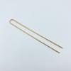 Acero Inoxidable Electroforesis Conservación del Color Galvanoplastia Pasador Doble Recto en Forma de U con Punta Pasador Estilo Antiguo Cuerpo Principal del Pasador Accesorios del Pasador