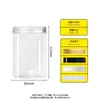 Botellas de Plástico Grado Alimenticio para Mascotas, Latas para Empaque de Snacks, Botellas de Boca Ancha Selladas para Almacenamiento, Botellas de Plástico Transparente para Crema para Mascotas