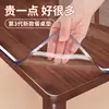 Tapete de mesa transparente de vidrio suave tipo placa de cristal de PVC de alta calidad, grado alimenticio, inodoro, impermeable, resistente al aceite, resistente a los arañazos, adecuado para mesas de centro y escritorios