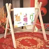 Decoración Inteligente para Puerta de Primer Cumpleaños de Bebé, Ceremonia de Fotografía Infantil, Set de Decoración de Marco de Madera de Cebolla para Puerta