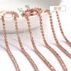 Corrente de garra de strass com eletroforese intensiva de cores, corrente de diamante criptografada, corrente de diamante, capa de celular faça você mesmo, acessórios de roupas