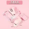 Conjunto Fofo de Mini Grampeador para Estudantes, Pequeno Grampeador de Desenho Animado, Conjunto de Papelaria para Grampear Documentos de Escritório Venda por Atacado