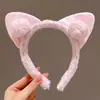 Tiara fofa de pinguim de pelúcia e peixe para mulheres, novo estilo 2026, tiara para lavar o rosto, tiara especial para aplicar máscaras faciais, pulseira