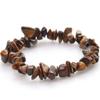 Pulsera de Grava de Cristal Natural Ágata Colorida Amatista Pulsera Elástica Pulsera Irregular Venta al por Mayor de Joyería Transfronteriza