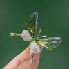 Broche de mariposa explosivo, ramillete de insectos antiluz, accesorios para mujer, alas transparentes de acrílico, broche de ropa de alta gama.