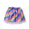 Accesorios para Fiesta de Cumpleaños Infantil Falda Tutú Arcoíris para Niños Pequeños y Medianos Falda Tutú con Lentejuelas al por Mayor para Niñas