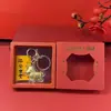 Llavero Colgante Shuibei Oro Impulsor de Dinero Colgante Caballo Pequeño Zodiaco Cadena para Teléfono Funda Caja de Regalo Fabricante Mayorista