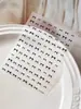 Pegatinas para Uñas, Pegatinas en Relieve, Calcomanías Pequeñas de Moño para Uñas, Exquisitas y Sencillas, Accesorios de Pegatinas de Moda Estilo Chanel