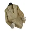 DestaqueYuran 26 Coleção Primavera/Verão Nova Camisa Oversized de Manga Longa com Listras Posicionais Tingidas em Anel Algodão Orgânico Lavada