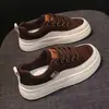 Grulla de Almohada Blanca 2026 Nueva Llegada de Primavera Más Vendido Versátil Superficie de Cuero Zapatos Blancos Pequeños Calzado Deportivo Casual Juvenil para Mujer Suela Antideslizante