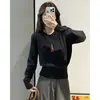 Camiseta básica de punto de corte holgado para mujer, nuevo estilo otoño/invierno 2026, suéter rosa súper lindo estilo coreano