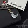 Colgante Ojo de Gato Estrella Luna Destello de Hielo Nuevo Estilo Chino Tendencia Nacional Estrella Luna Colorida Regalo para Niña Accesorios de Joyería Colgante