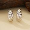 Aretes de moda transfronterizos de Europa y Estados Unidos con forma de croissant chapados en oro de 18 quilates aretes simples de plata 925 aretes venta al por mayor