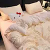 2026 Nuevo Estilo Fresco y Sencillo Lunares Gasa Arrugada Algodón Lavado Juego de Cama de Cuatro Piezas Juego de Dormitorio de Tres Piezas