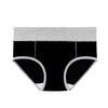 Comercio exterior transfronterizo Amazon más talla grande sin costuras color sólido simple negro algodón calzones de cintura ropa interior de cadera