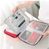 Portatarjetas de Viaje Impermeable, Bolso para Documentos, Bolsa de Almacenamiento de Documentos de Certificado Doméstico de Gran Capacidad, Organizador de Archivos, Bolso para Tarjetas y Pasaportes