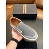 Zapatos Populares para Hombre Transfronterizos 2024 Nuevos Transpirables Cosidos a Mano de Marca Elegante Slip-On Versátiles Zapatos Casuales para Hombre