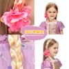 Série de Acessórios de Cabeça de Princesa de Cabelo Longo para Crianças Transfronteiriços Tranças Coroa Laço Acessórios Acessórios de Vestido de Princesa