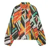 Ropa de mujer de comercio exterior europeo y americano transfronteriza ZA, diseño popular en AliExpress, chaqueta estampada estilo resort, abrigo corto