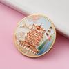 Souvenirs Turísticos de la Ciudad de Wuhan Monedas Conmemorativas Metálicas Turismo Cultural y Creativo Chino Monedas Conmemorativas Metálicas Culturales y Creativas Torre del Grulla Amarilla