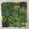 Parede de plantas simulada 100*100, parede de plantas verdes tridimensional, decoração com flores e grama artificiais, fundo verde, parede popular da internet