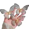 2024 Pinza para el Cabello de Malla Dulce de Doble Capa Mariposa Pinza para el Cabello Pinza para Flequillo de Mariposa Pinza Lateral Tocado Degradado Accesorios para el Cabello