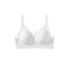 Sujetador fino sin costuras para mujeres de busto grande que minimiza, estampado floral, copa completa, soporte lateral para el pecho, push-up, sujetador anti-caída