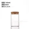 Fabricante Original Botella de Vidrio de Boca Recta de 53 mm, Frasco de Vidrio para Almacenamiento, Contenedor Sellado Transparente para Granos y Frutas Secas