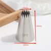 Boquilla Grande de Acero Inoxidable 304 de Grado Alimenticio con 6/8/10 Dientes para Crema, Galletas que se Derriten en la Boca y Esenciales para Hornear DIY