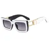 Gafas de sol cuadradas de montura grande a juego de colores decoración de letras OT adecuadas para hombres y mujeres gafas de sol de moda 4388